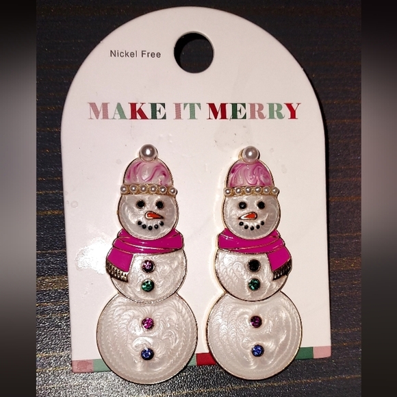 Make it merry snowman post drop earrings discontinued - Picture 6 of 6